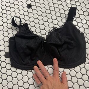 NWT cake maternity Black Lace Bra size 32I